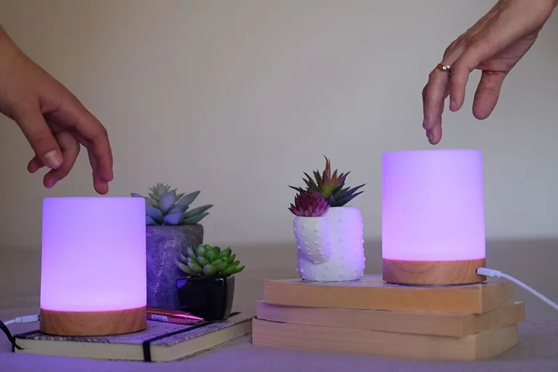 brightness touch lamp view