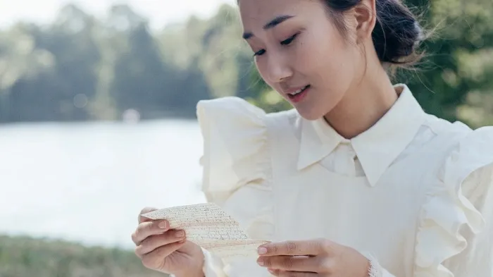 put inside open when letters