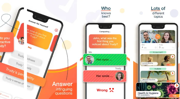 long distance relationship quiz game